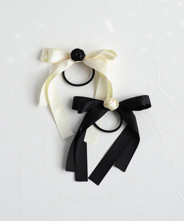 BACKYARD FAMILY「Rora ヘアゴム キッズ 通販 ローズ リボン 髪ゴム 髪飾り 髪どめ 髪留め ヘアアクセサリー」|その他|