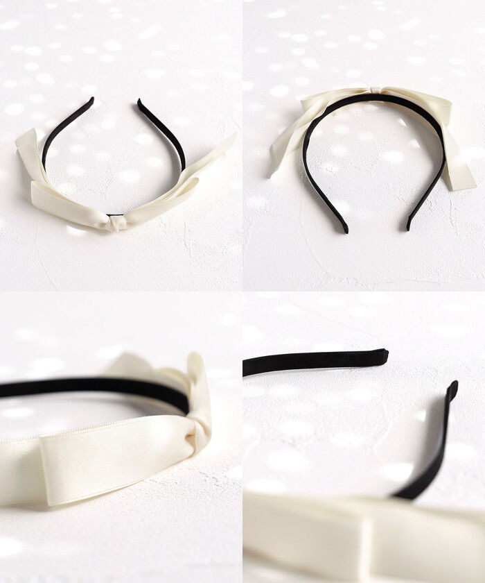 BACKYARD FAMILY「Rora カチューシャ キッズ 通販 サテンノット 髪飾り 髪留め 髪どめ ヘアアクセサリー」|その他|