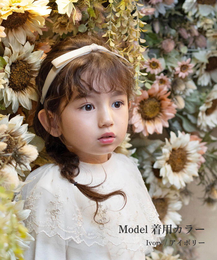 BACKYARD FAMILY「Rora カチューシャ キッズ 通販 サテンノット 髪飾り 髪留め 髪どめ ヘアアクセサリー」|その他|