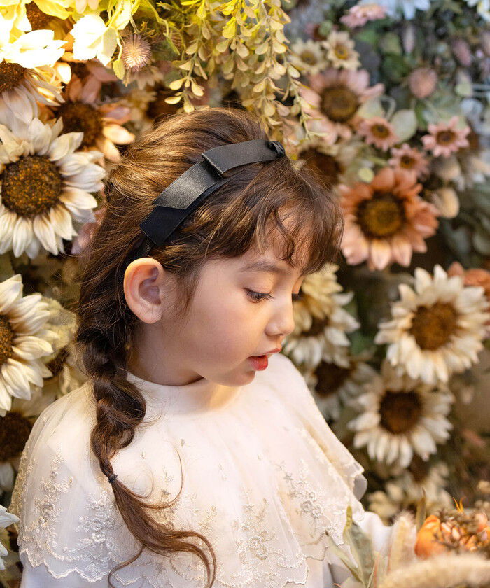 BACKYARD FAMILY「Rora カチューシャ キッズ 通販 サテンノット 髪飾り 髪留め 髪どめ ヘアアクセサリー」|その他|