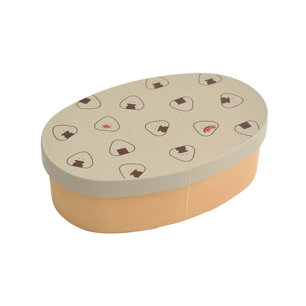 BACKYARD FAMILY「わっぱ風 弁当箱 レンジ対応 通販 日本製 ぎゅっとおにぎりさん わっぱ風弁当箱 ランチボックス」|食器・キッチングッズ|グレー1