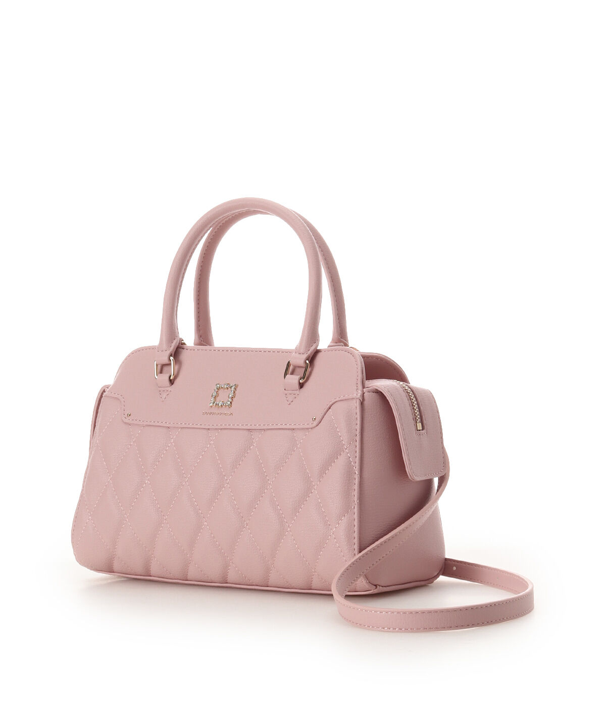 Samantha Vega「スクエアビジューキルトハンドバッグ」|ハンドバッグ|