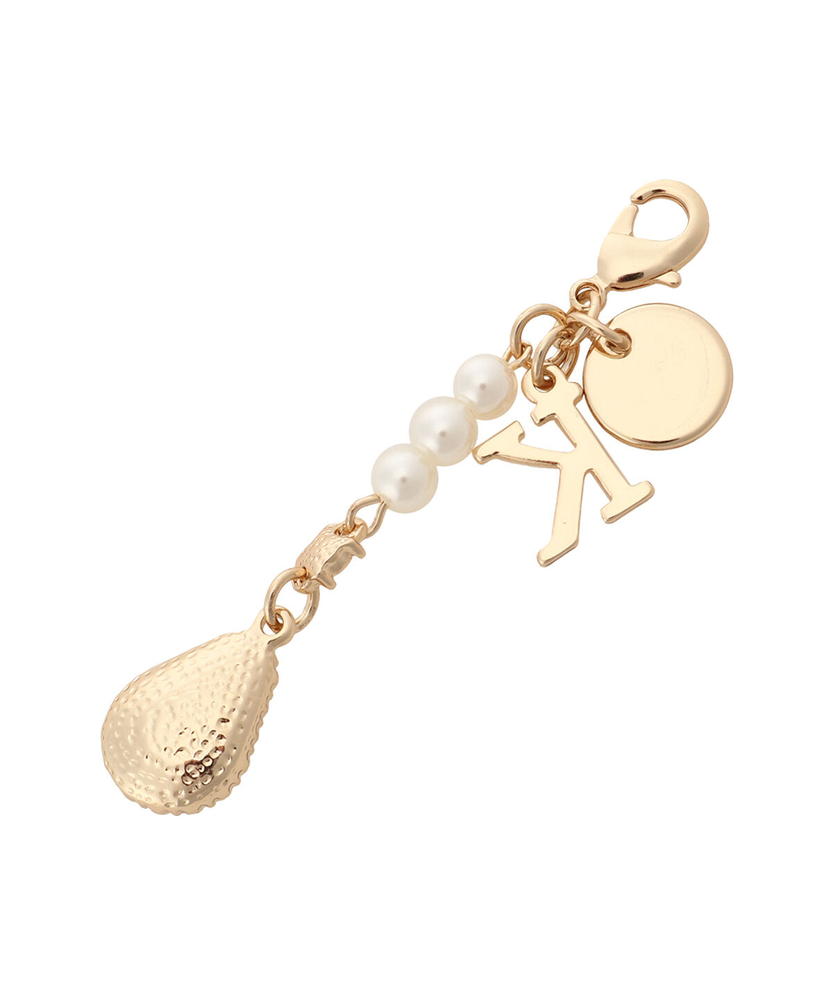 Samantha Vega「ドロップビジューイニシャルチャームK」|チャーム・キーホルダー|