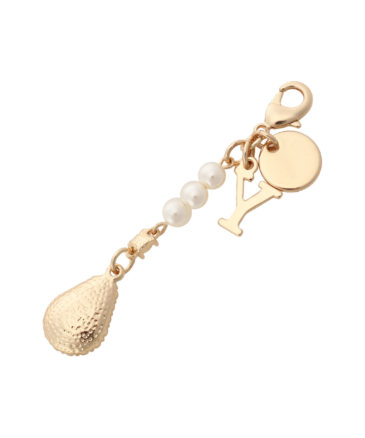 Samantha Vega「ドロップビジューイニシャルチャームY」|チャーム・キーホルダー|