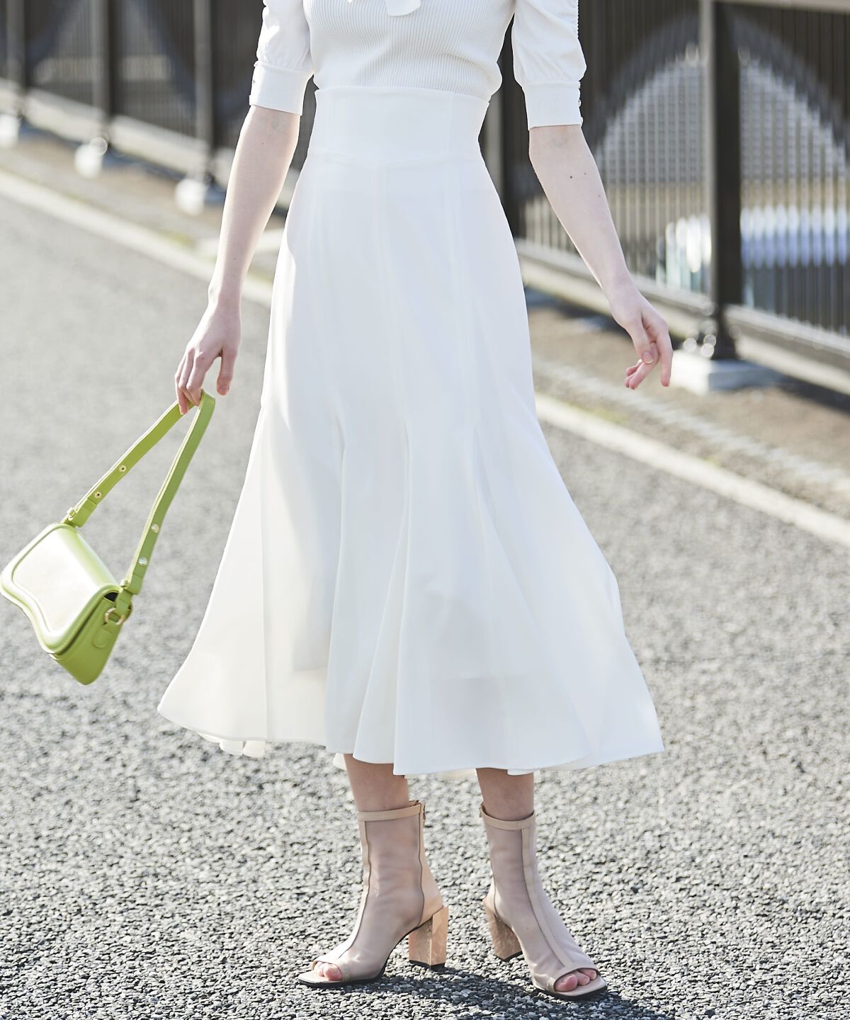 アンドクチュール「サイドリブマーメイドスカート」|スカート|