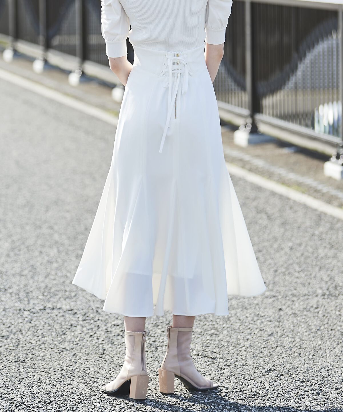 アンドクチュール「サイドリブマーメイドスカート」|スカート|