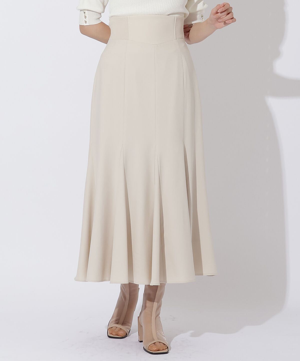 アンドクチュール「サイドリブマーメイドスカート」|スカート|