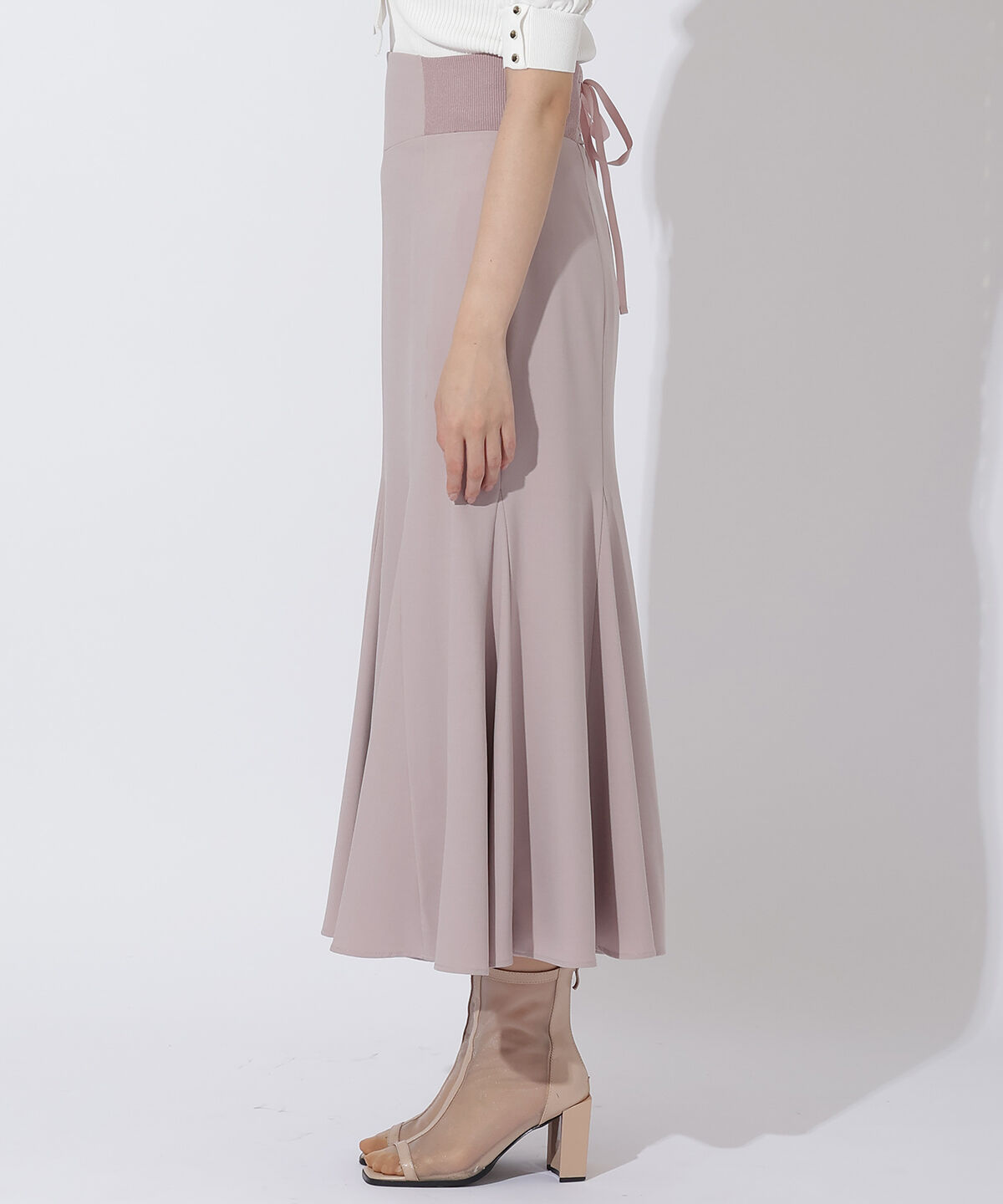 アンドクチュール「サイドリブマーメイドスカート」|スカート|