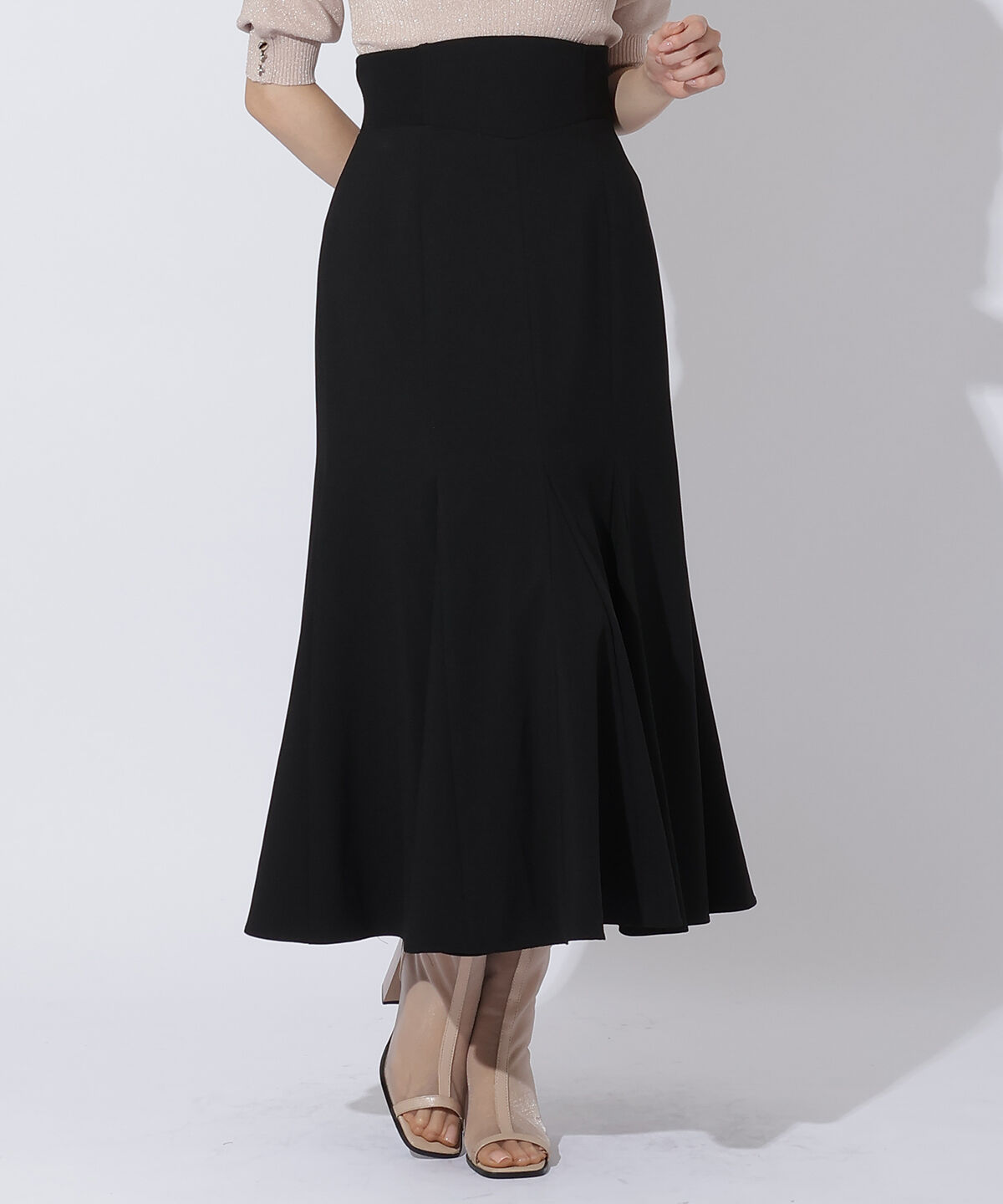 アンドクチュール「サイドリブマーメイドスカート」|スカート|