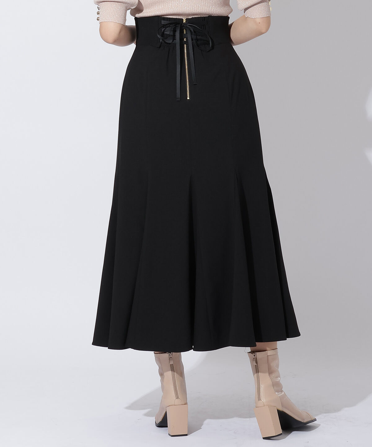 アンドクチュール「サイドリブマーメイドスカート」|スカート|