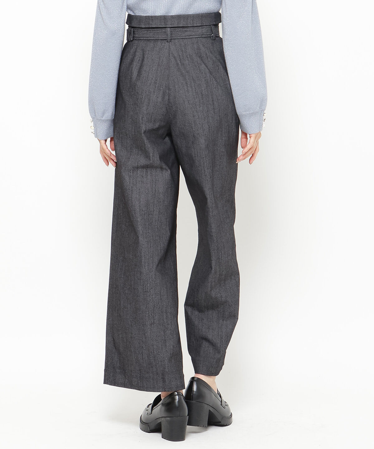 アンドクチュール「デニムライクハイウエストパンツ」|その他|