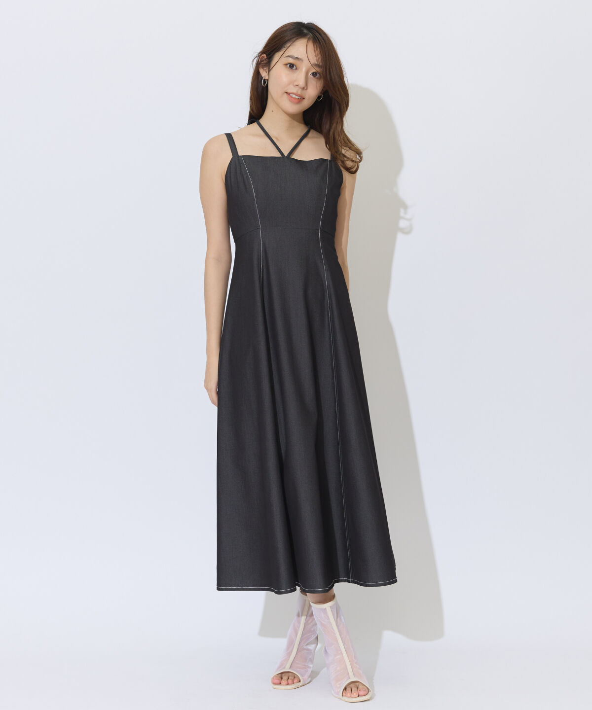 アンドクチュール「デニムライクアンサンブルワンピース」|ワンピース|