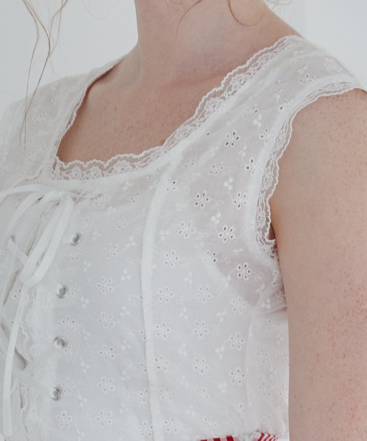 REDYAZEL「フロントレースアップブラウス」|シャツ・ブラウス|