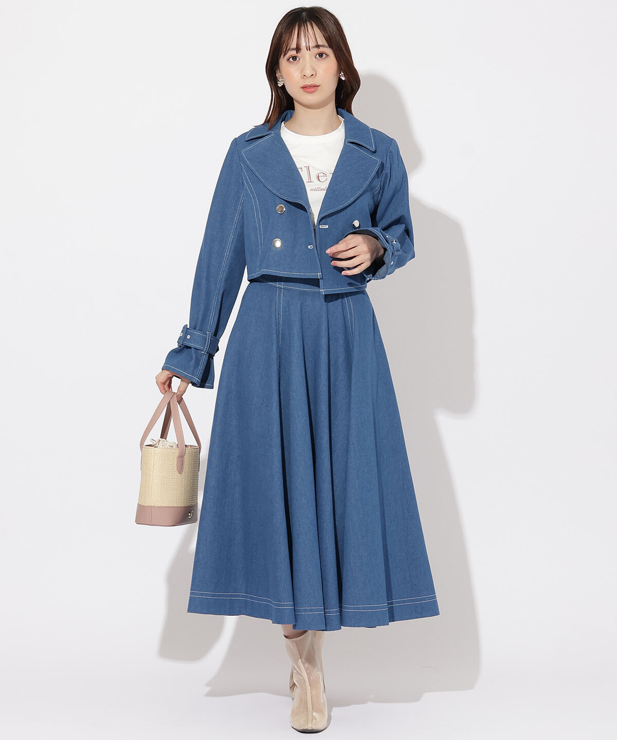 WILLSELECTION「デニムWボタンジャケット」|デニムジャケット|