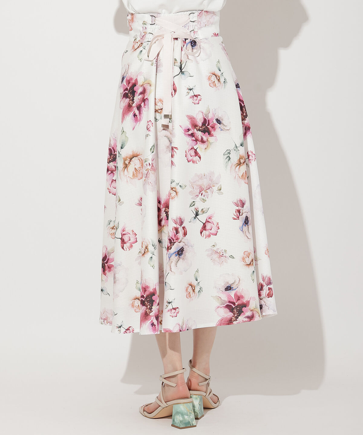 WILLSELECTION「ビックフラワーサーキュラースカート」|フレア|