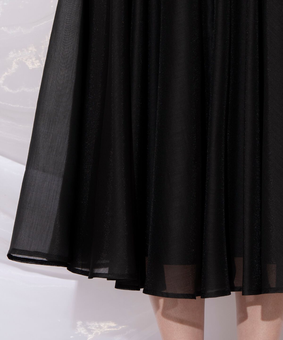 WILLSELECTION「オーガンジーフレアスカート」|フレア|