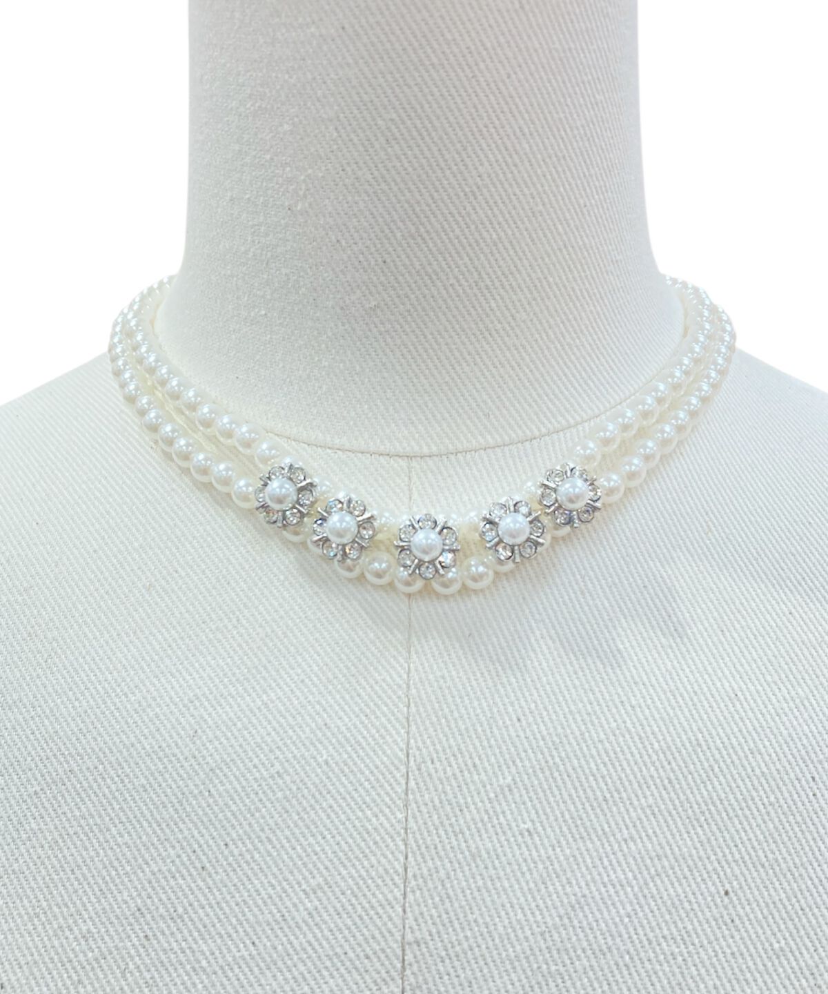 WILLSELECTION「フラワービジューパールネックレス」|ネックレス|