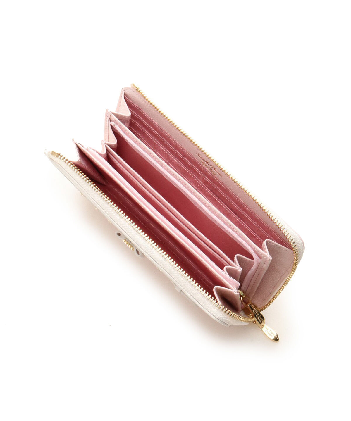 Samantha Thavasa Petit Choice「パールストーンリボンベルトL字ジップ長財布」|財布|