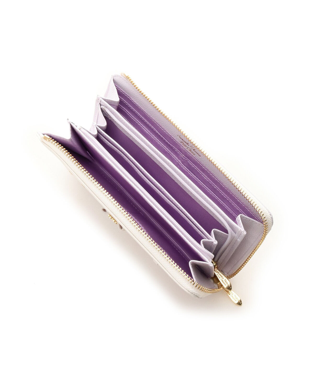 Samantha Thavasa Petit Choice「パールストーンリボンベルトL字ジップ長財布」|財布|