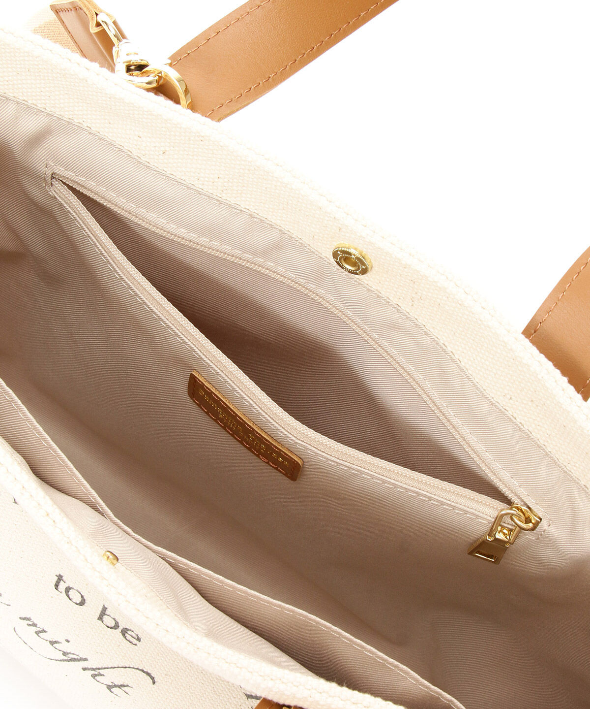 Samantha Thavasa Petit Choice「メッセージキャンバスバッグ(横型)」|トートバッグ|