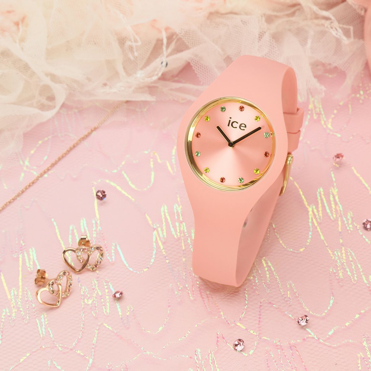 ICE-WATCH「〈ICE-WATCH(ｱｲｽｳｫｯﾁ)〉ICE cosmos ｸｫｰﾂﾋﾟﾝｸ ｽﾓｰﾙﾌﾟﾗｽ」|腕時計|