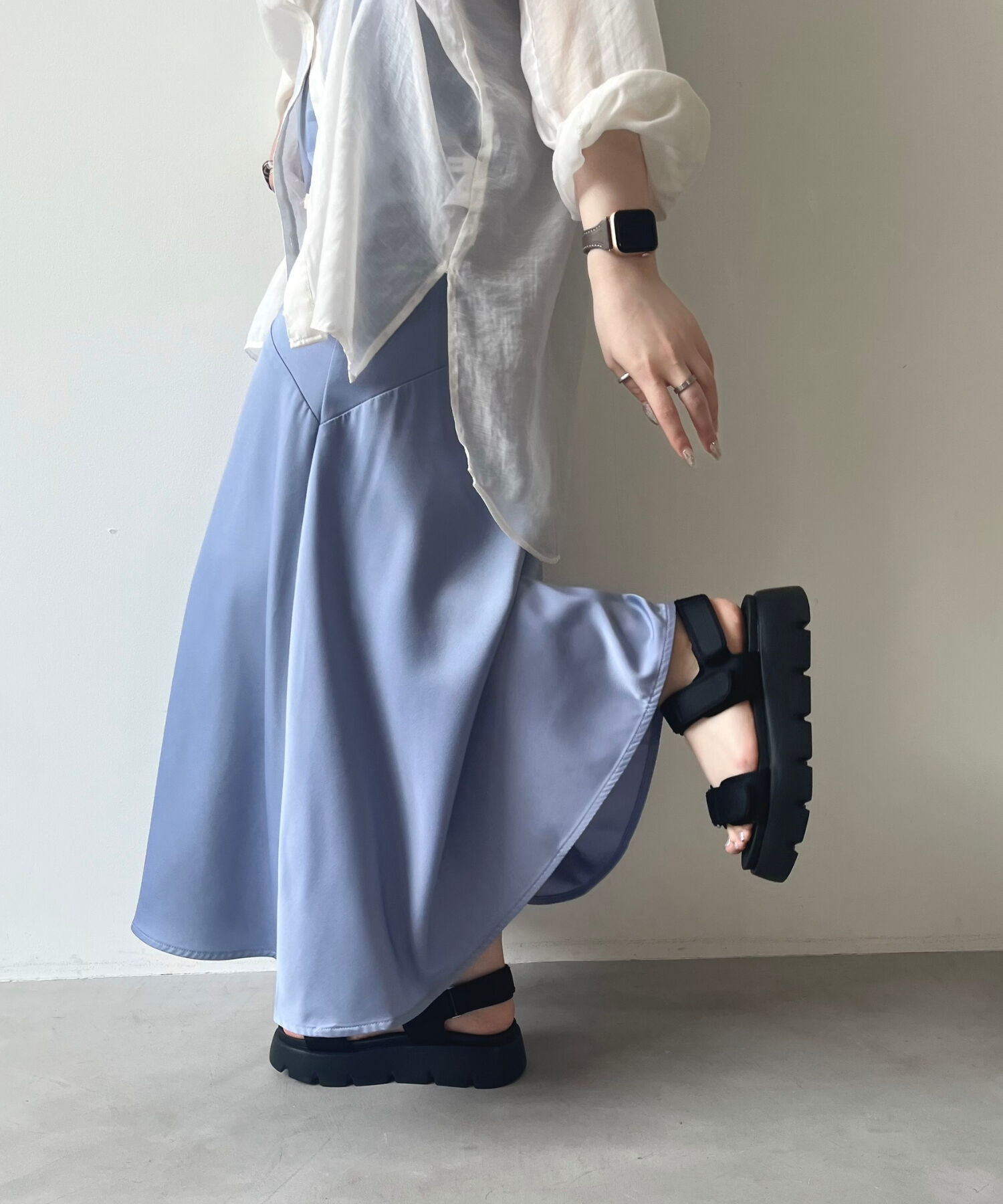 ORiental TRaffic「【アウトレット価格】厚底ナイロンベルトスポーツサンダル/OT3212 サンダル 厚底 スポサン 人気」|サンダル|