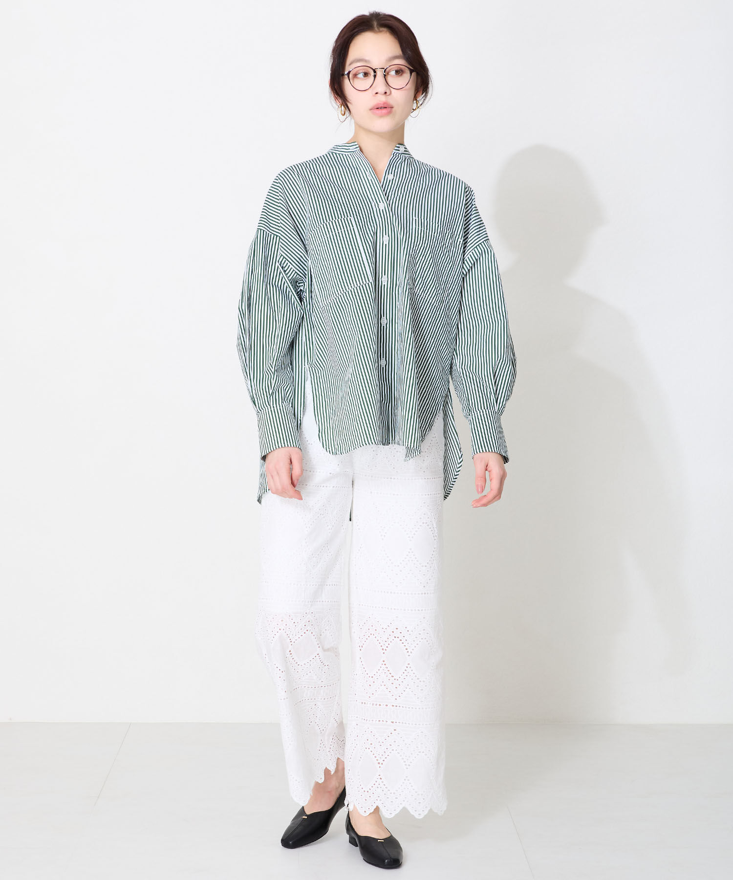 ORiental TRaffic「ゴールドパーツ Vカット バブーシュ /51112 パンプス 通勤靴 柔らかい」|パンプス|