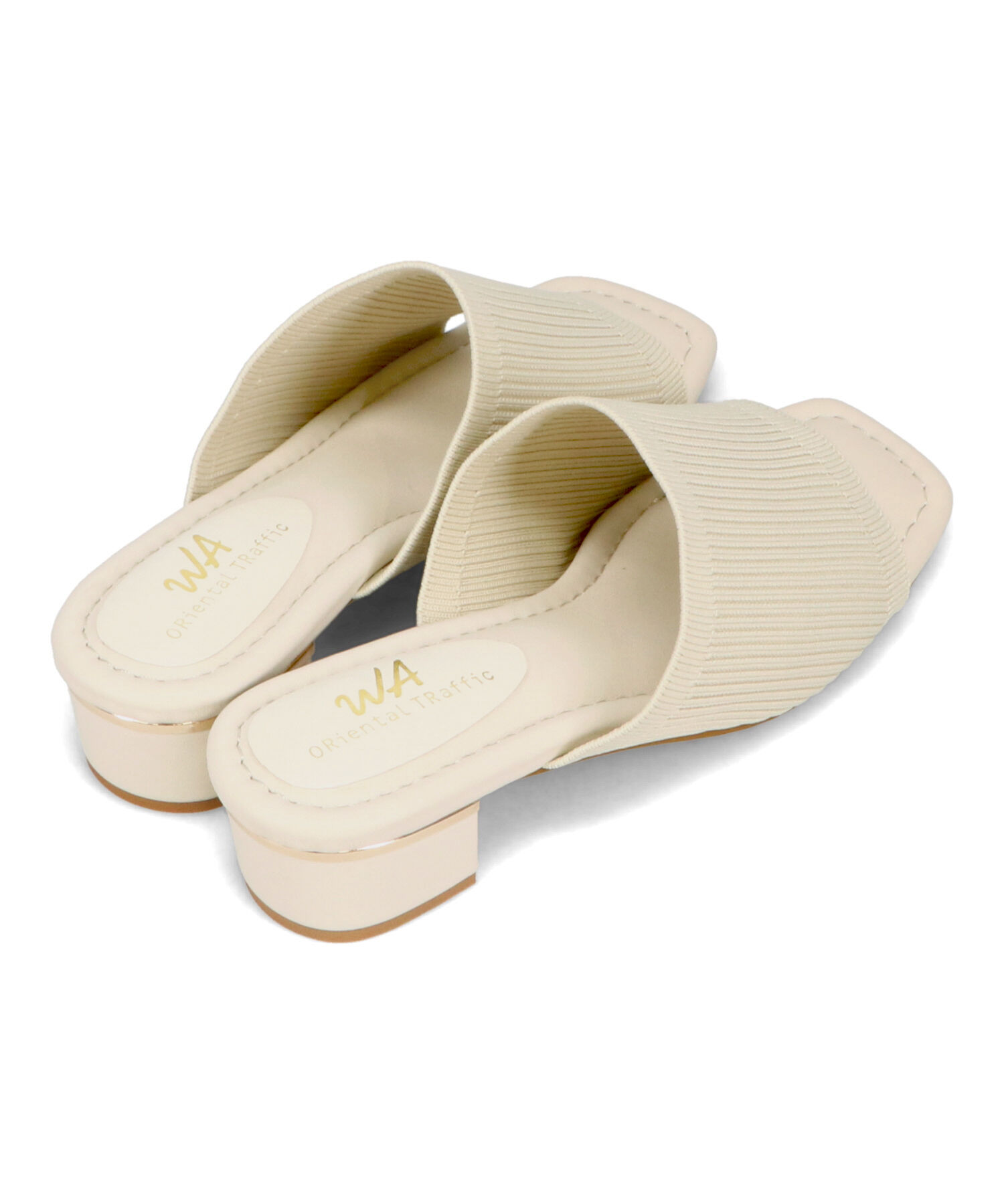 WA Oriental TRaffic「●2025春夏新作●ニットミュールサンダル/52207 ミュール ニット トレンド サンダル 柔らかい 人気」|サンダル|