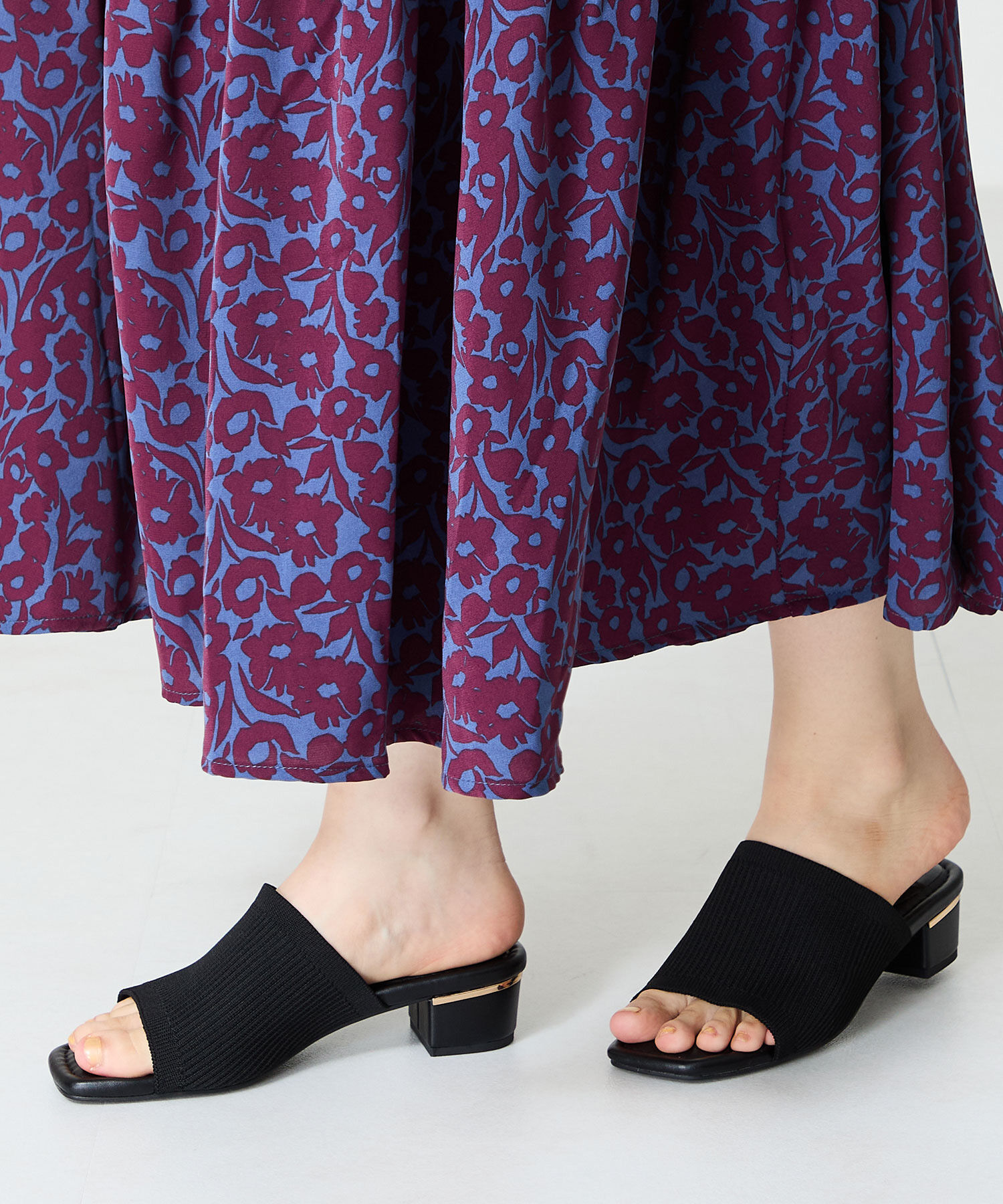 WA Oriental TRaffic「●2025春夏新作●ニットミュールサンダル/52207 ミュール ニット トレンド サンダル 柔らかい 人気」|サンダル|