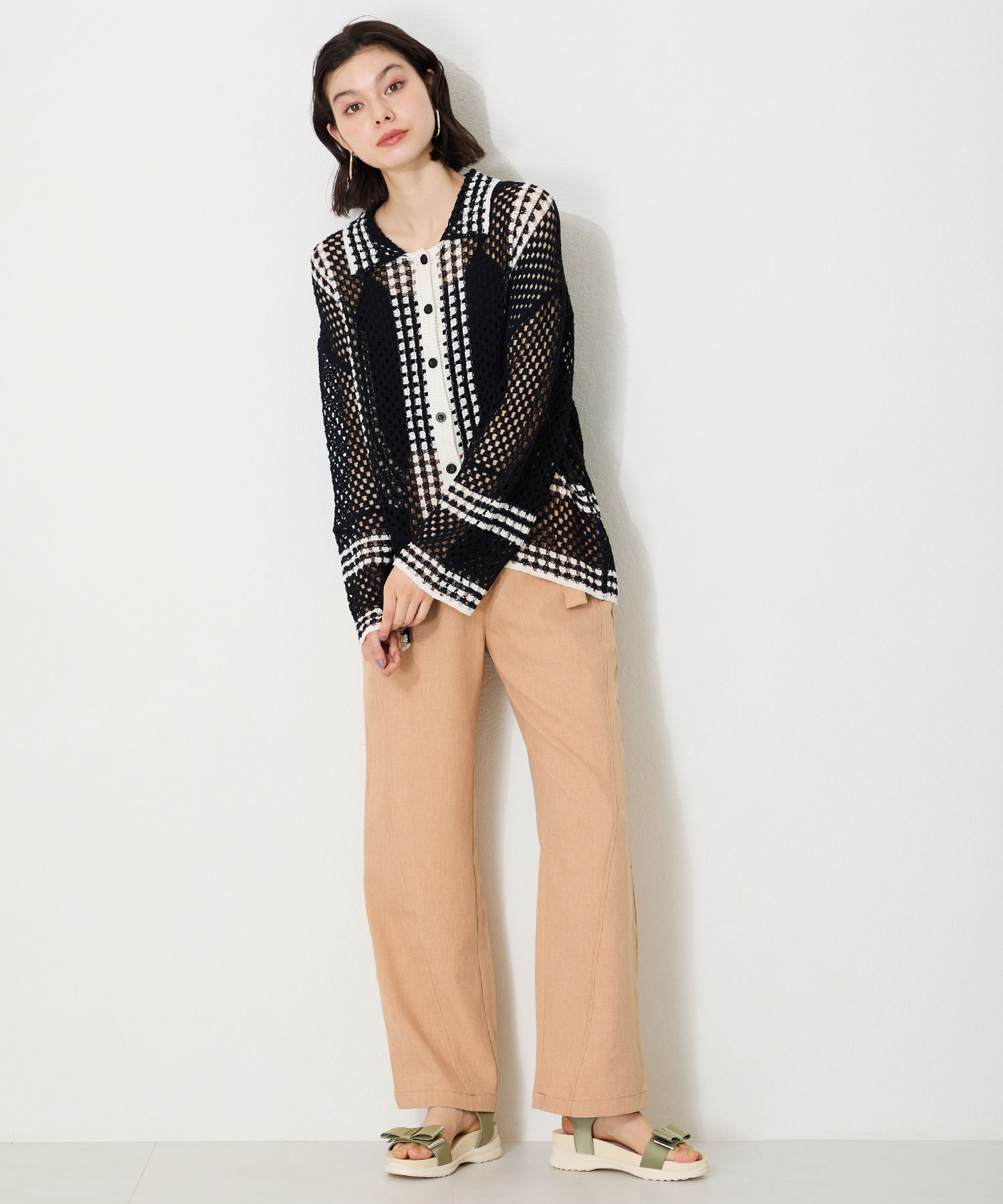 WA Oriental TRaffic「●2025春夏新作●サテンリボン厚底サンダル/52219 厚底 人気 トレンド リボン」|サンダル|