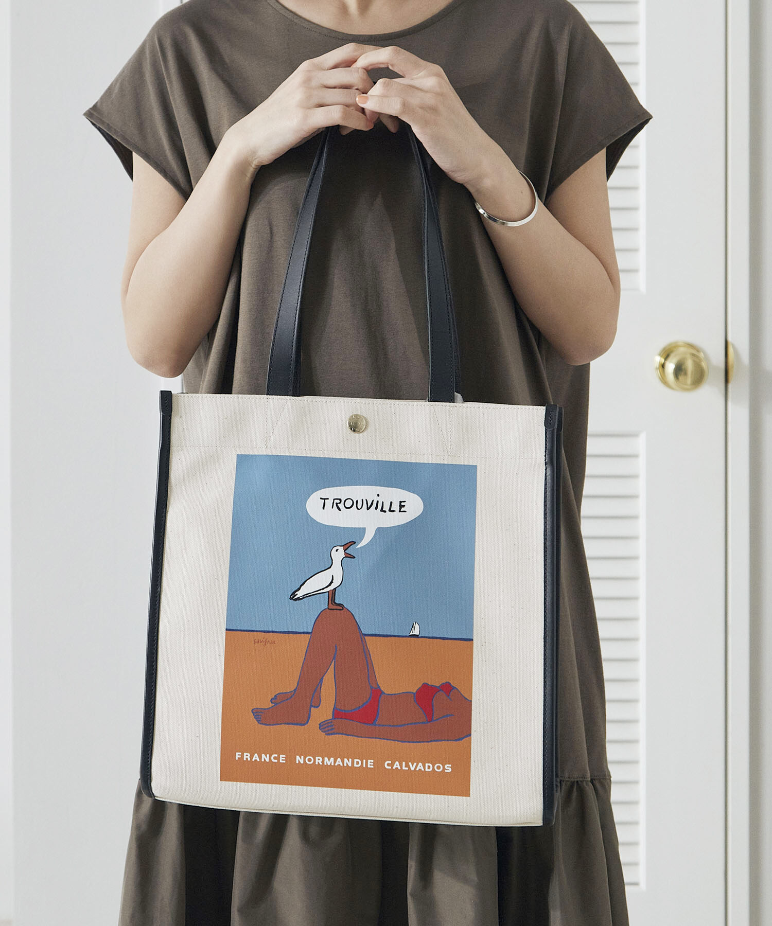 TOPKAPI BREATH「サヴィニャック &times; Breath TOPKAPI アート プリント オーガニックキャンバス トート バッグ」|トートバッグ|