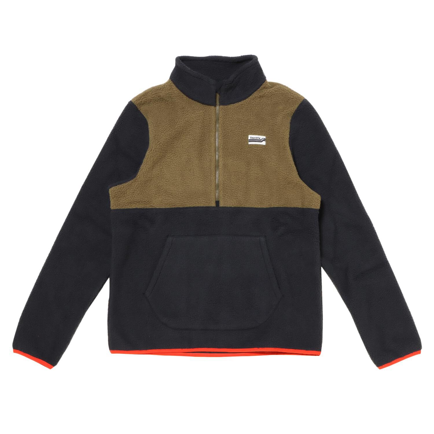 saucony「【SAUCONYｱﾊﾟﾚﾙ】M FIRESIDE FLEECE ANORAK」|スウェット・ジャージ|ブラック