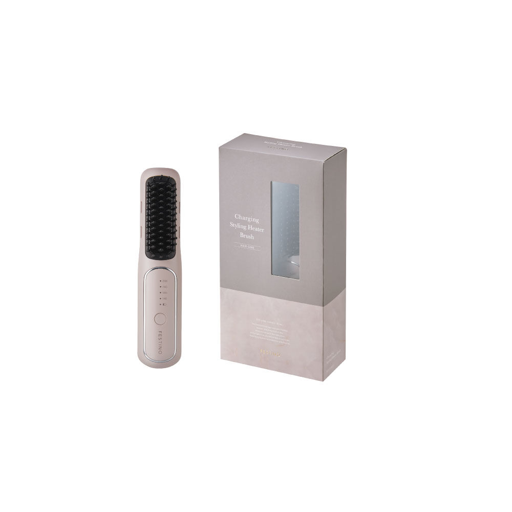 FESTINO「フェスティノ 充電式 スタイリング ヒーターブラシ」|ヘアスタイリング|