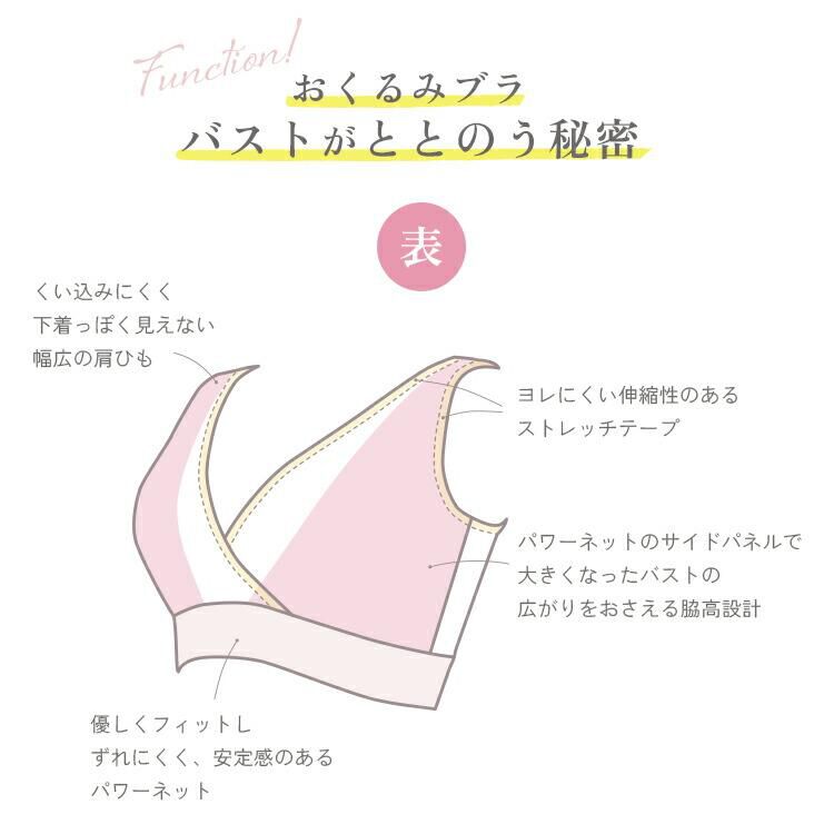 intesucre「アンテシュクレ バストととのう おくるみブラ マタニティ ノンワイヤー 3L-4L TBN357」|インナー|