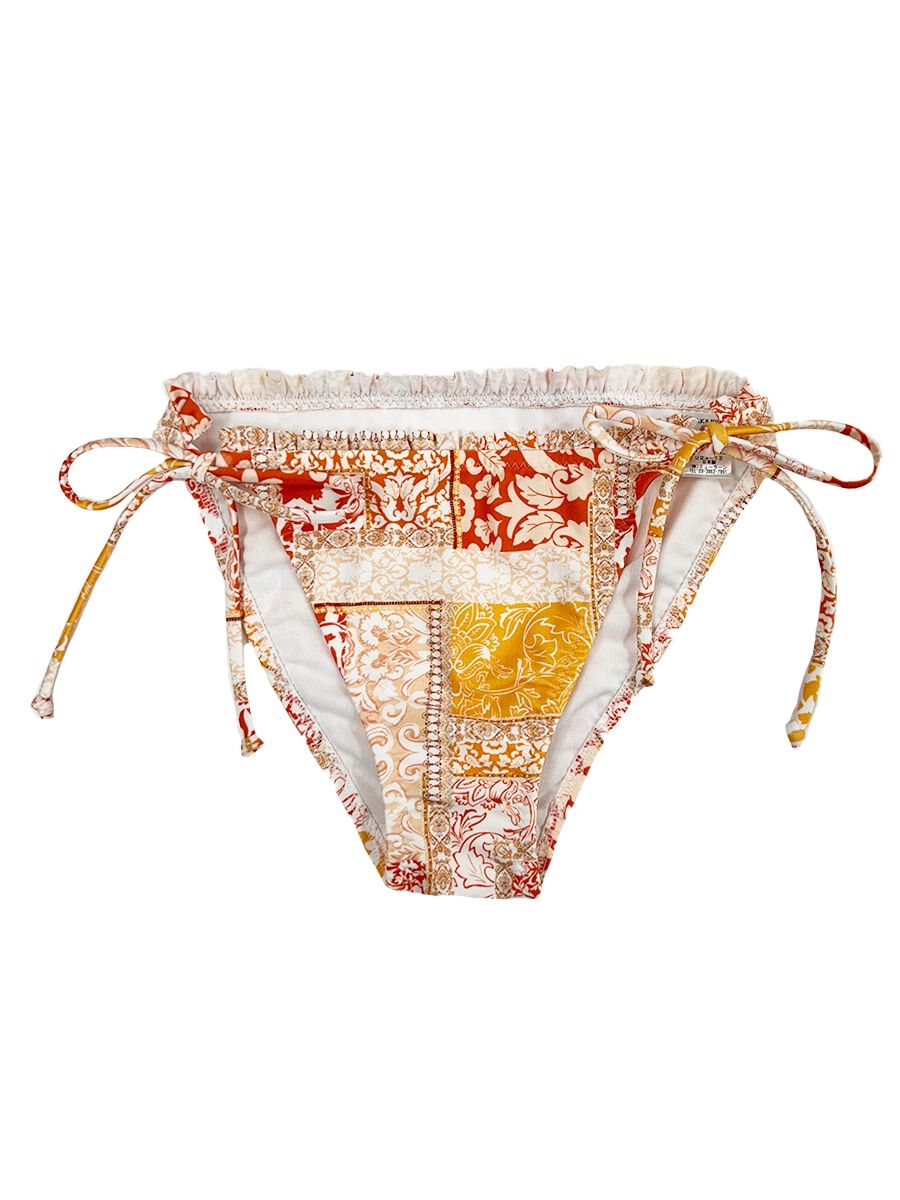 PEAK&PINE「エスニック柄フリル三角ビキニ」|ビキニ|