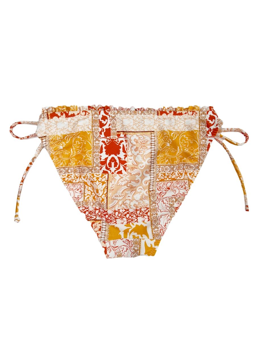 PEAK&PINE「エスニック柄フリル三角ビキニ」|ビキニ|