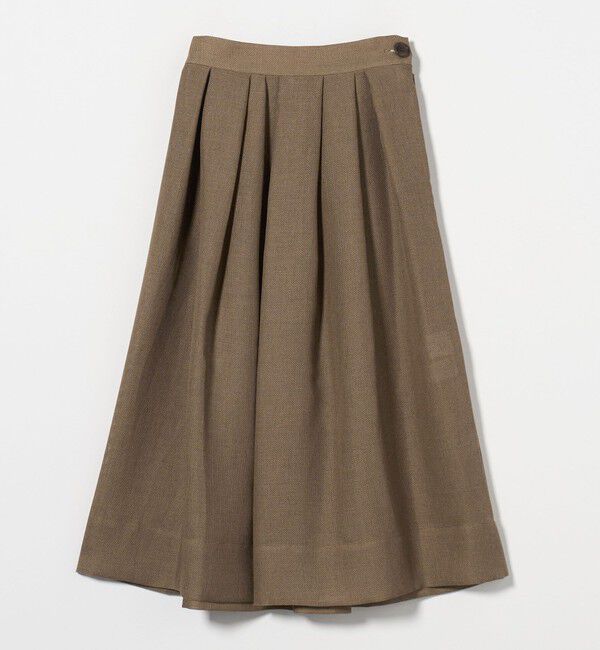 UNITED ARROWS「＜dahl&rsquo;ia＞タック フレアスカート」|フレア|MD.BROWN