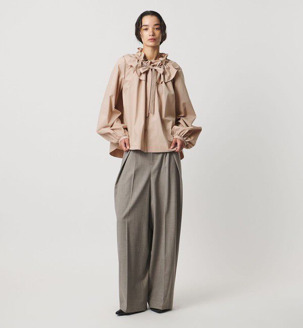 AEWEN MATOPH「＜AEWEN MATOPH＞ギャザーリボンブラウス ‐ ウォッシャブル ‐」|シャツ・ブラウス|