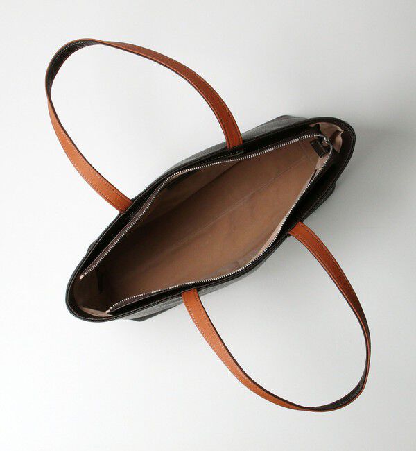 UNITED ARROWS green label relaxing「シボ レザーライク ジップ トート バッグ」|トートバッグ|