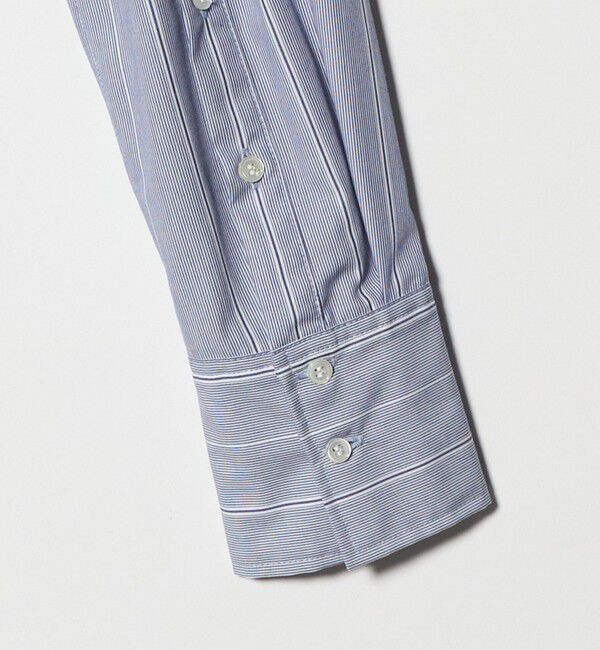 ATTISESSION「＜ATTISESSION＞コットン ストライプ スリム シャツ」|シャツ・ブラウス|