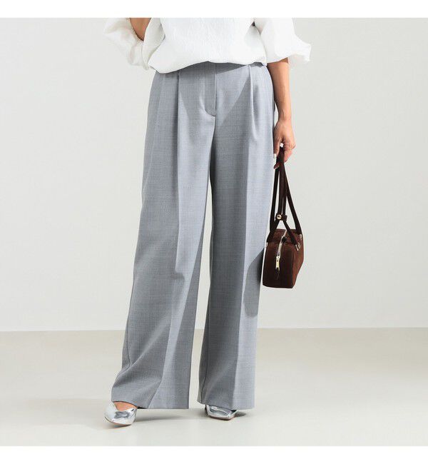 Demi-Luxe BEAMS 「エディター東原妙子 &times; Demi-Luxe BEAMS / ツイル イージー ストレート パンツ」|チノ|