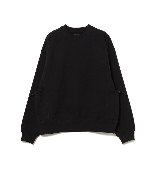 BEAMS「サイドポケット クルーネック スウェット」|スウェット・ジャージ|BLACK