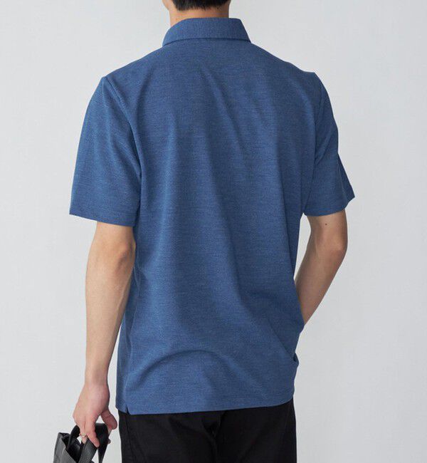 SHIPS「【WEB限定】SHIPS: 吸水速乾・UVケア Drymix（R）ワンポイントロゴ ボタンダウン ポロシャツ」|ポロシャツ|