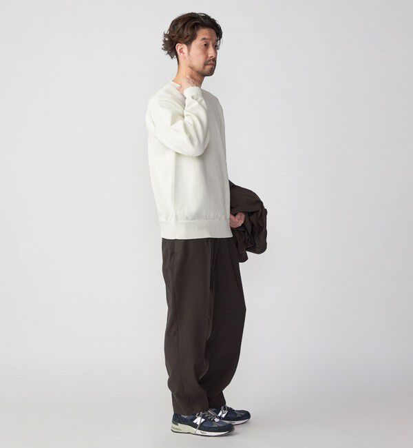 SHIPS「SHIPS:〈手洗い可能〉7ゲージ 2プライ ストローヤーン ギマ クルーネック ニット」|ニット・セーター|