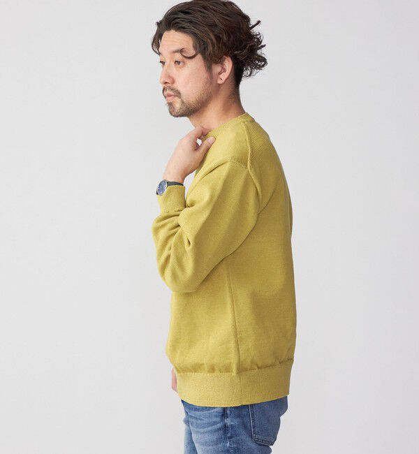 SHIPS「SHIPS:〈手洗い可能〉7ゲージ 2プライ ストローヤーン ギマ クルーネック ニット」|ニット・セーター|