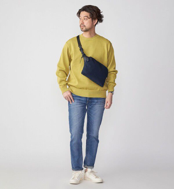 SHIPS「SHIPS:〈手洗い可能〉7ゲージ 2プライ ストローヤーン ギマ クルーネック ニット」|ニット・セーター|