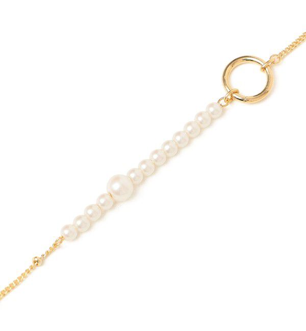 SHIPS any「SALON: パールモチーフ チェーン ミックス マンテル ネックレス」|ネックレス|