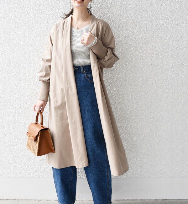 SHIPS for women「* リブ スリーブ ロング 羽織◇」|その他|