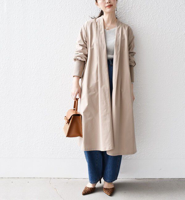 SHIPS for women「* リブ スリーブ ロング 羽織◇」|その他|