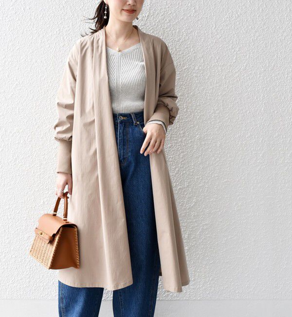 SHIPS for women「* リブ スリーブ ロング 羽織◇」|その他|
